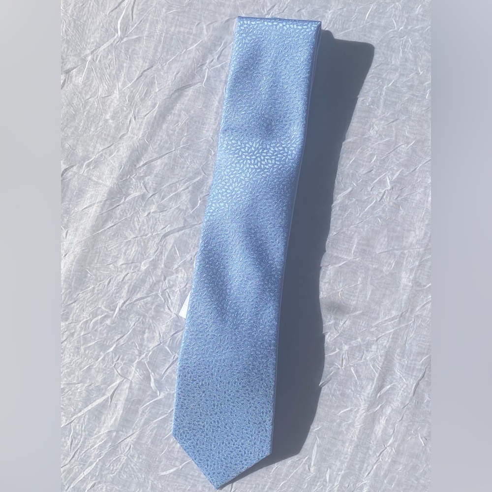 Calvin Klein Sky Blue Textured Tie